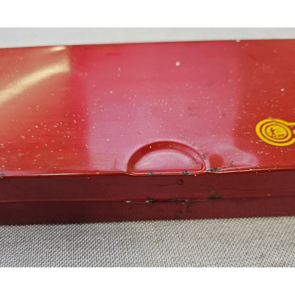 Outers Gunslick Rifle Kit No 477 Vintage Red Metal Tin Hoppes‎ No 9 Solvent USA